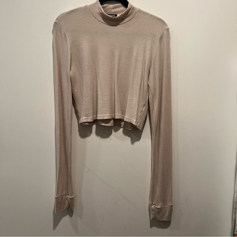 Talentless thermal crop long sleeve dress